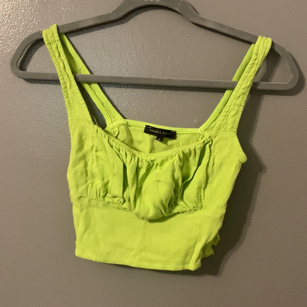 kendall and kylie small green tank top